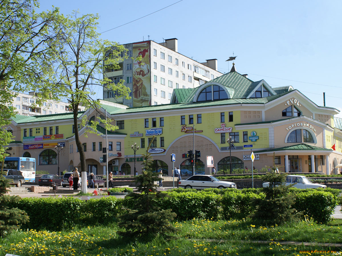 Обои Дмитров. Центр Города Дмитров (Россия), обои для рабочего стола,  фотографии дмитров, центр, города, здания, дома Обои для рабочего стола,  скачать обои картинки заставки на рабочий стол.